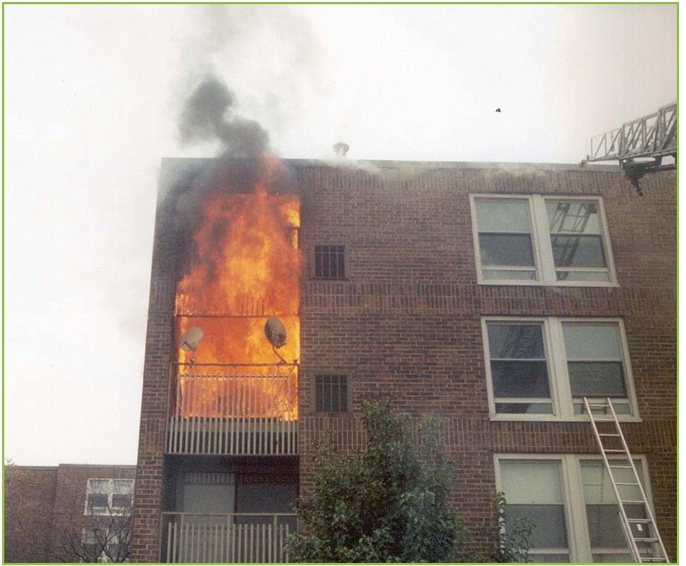Apartment fire contained by airkrete!